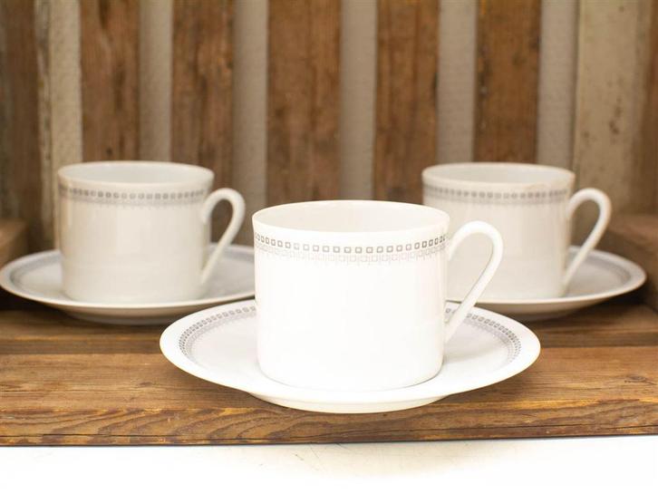 6 delig Arsberg kop en schotel 34437, Huis en Inrichting, Keuken | Servies, Gebruikt, Kop(pen) en/of Schotel(s), Overige stijlen