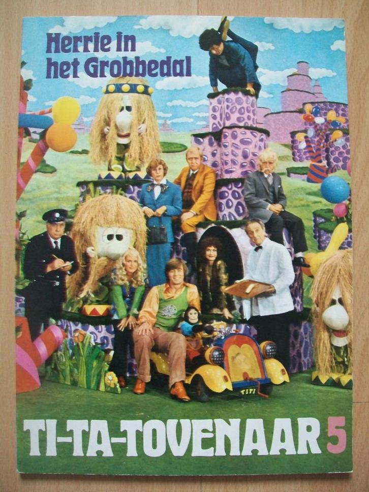 Ti-Ta-Tovenaar nr. 5 - Herrie in het Grobbedal - 1974, Boeken, Kinderboeken | Jeugd | 10 tot 12 jaar, Gelezen, Ophalen of Verzenden