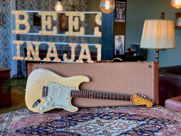 SALE! - 1962 Fender Stratocaster Blonde Ash Blond w/ CITES, Muziek en Instrumenten, Snaarinstrumenten | Gitaren | Elektrisch, Gebruikt