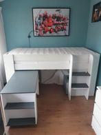 Supermooie hoogslaper + bureau + nachtkastje, Eenpersoons, Ophalen of Verzenden, Zo goed als nieuw, 90 cm