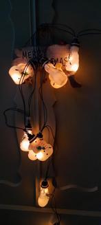 Vintage kerstverlichting sneeuwpopjes, Ophalen of Verzenden, Gebruikt