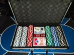 Pokerset in koffer 300 fiches, Ophalen, Gebruikt, Onbekend, Reisspel