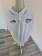 75) Te koop nieuw wit/blauw/grijs polo shirt mt 3XL, Nieuw, Shirt, Ophalen of Verzenden, Canda