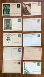 DUITSLAND REICH 10 VERSCH ONGEBR BRIEFKAARTEN 1936-43 /E59, Ophalen of Verzenden
