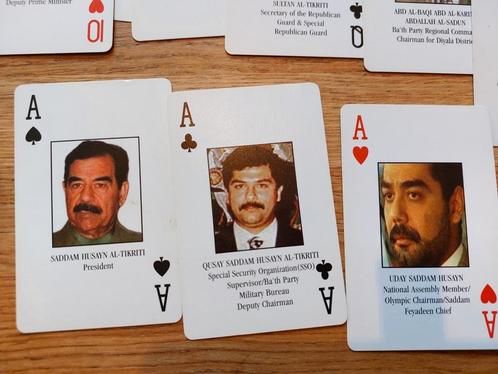 Most wanted kaartset regime Saddam Hussein, Verzamelen, Militaria | Algemeen, Landmacht, Amerika, Verzenden
