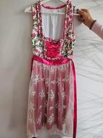 Originele Dirndl roze met bloemen maat 36, Kleding | Dames, Ophalen of Verzenden, Zo goed als nieuw, Maat 36 (S), Carnaval