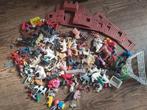 Vele plastic dieren en figuren en fort met indianen jaren 60, Ophalen of Verzenden, Gebruikt