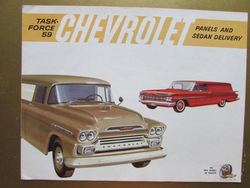 1959 CHEVROLET Panels & Sedan Delivery brochure, Engels, Boeken, Auto's | Folders en Tijdschriften, Zo goed als nieuw, Chevrolet