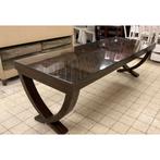 Art deco eettafel 250x95x80 cm, Huis en Inrichting, Gebruikt, Glas, 200 cm of meer, Vijf personen of meer