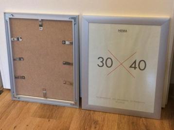 NIEUW 6x Aluminium (foto) Lijsten 30x40cm beschikbaar voor biedingen