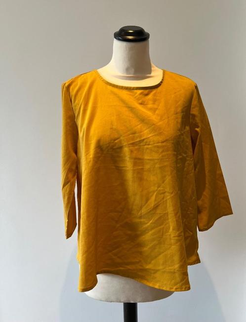 ZGAN mosterd geel Pull & Bear blouse shirt S M 36 38 top, Kleding | Dames, Blouses en Tunieken, Zo goed als nieuw, Maat 36 (S)
