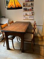 Antieke, stevige houten tafel, Antiek en Kunst, Antiek | Meubels | Tafels, Ophalen