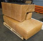 Leren bank, Huis en Inrichting, Ophalen of Verzenden, 75 tot 100 cm, Tweepersoons