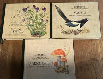 3 boeken over Vogels, Paddestoelen en wilde planten Europa beschikbaar voor biedingen