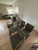6 leuke olijfgroene stoelen, Huis en Inrichting, Stoelen, Ophalen, Overige kleuren