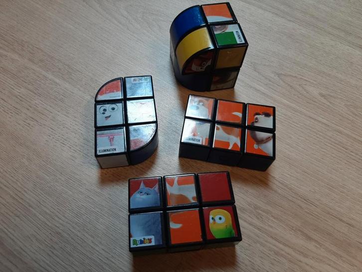4x Pets rubik's cube, Verzamelen, Speelgoed, Ophalen of Verzenden