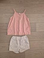 H&M top singlet shirt + kort broekje short mt 92, Kinderen en Baby's, Kinderkleding | Maat 92, Ophalen of Verzenden, H&M, Meisje