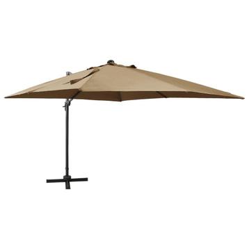 Zweefparasol met paal en LED-verlichting 300 cm beschikbaar voor biedingen