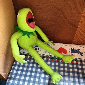 Kermit de Kikker knuffel met ijzerdraad in armen en benen beschikbaar voor biedingen