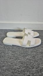 Hermes slippers maat 37., Slippers, Wit, Nieuw, Ophalen of Verzenden