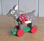 Kerst hanger rendier damhert houten kerstboomhanger, Diversen, Kerst, Ophalen of Verzenden, Gebruikt