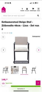 Strak design eetkamerstoel Studio Henk stijl, Huis en Inrichting, Stoelen, Twee, Zwart, Nieuw, Ophalen of Verzenden