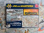 2x1000 - Elfstedentocht + Nieuwjaarsduik - Jan van Haasteren, Ophalen of Verzenden, 500 t/m 1500 stukjes, Zo goed als nieuw