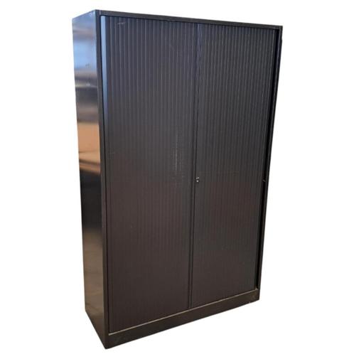 Ahrend Roldeurkast Zwart H195 X B120 x D45 B-Keus, Huis en Inrichting, Kasten | Roldeurkasten en Archiefkasten, Gebruikt, 150 tot 200 cm