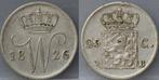 Zilveren kwartje 1826 B - 25 cent 1826 B van Willem 1, Postzegels en Munten, Munten | Nederland, Koning Willem I, Zilver, Losse munt