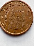 Spanje 5 cent 1999,2000,2004,2005,2006,2007,2010,2016., Postzegels en Munten, Munten | Europa | Euromunten, Ophalen of Verzenden