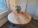 Mango houten tafel 120 cm., Ophalen, Gebruikt, Rond, 75 cm of meer