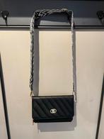 Elegante Zwarte PU Schoudertas 20x14x7cm, Ophalen of Verzenden, Nieuw, Zwart, Schoudertasje