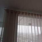 Vitrage, Ophalen, 200 cm of meer, Beige, Zo goed als nieuw