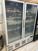 Dubbeldeurs glasdeur vrieskast, Ophalen, Gebruikt, Koelen en Vriezen