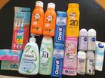 Verzorgingspakket met zonnebrand, deodorant, tandpasta enz, Ophalen of Verzenden, Nieuw, Zonnebrand of After Sun