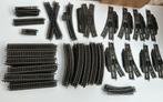 Trix Express partij nieuw zilver rails wissel recht rond enz, Gebruikt, Gelijkstroom, Trix, Rails