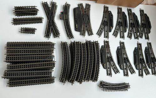 Trix Express partij nieuw zilver rails wissel recht rond enz, Hobby en Vrije tijd, Modeltreinen | H0, Gebruikt, Rails, Gelijkstroom