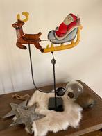 Kerstdecoratie, vintage metalen tuimelaar, Antiek en Kunst, Ophalen of Verzenden