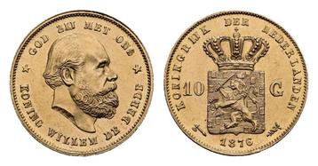 gouden tientje 10 gulden 1876 beschikbaar voor biedingen
