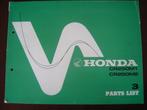 Honda CR250 M1 M2 1976 Elsinore motorcycle parts list CR 250, Motoren, Ophalen of Verzenden, Honda