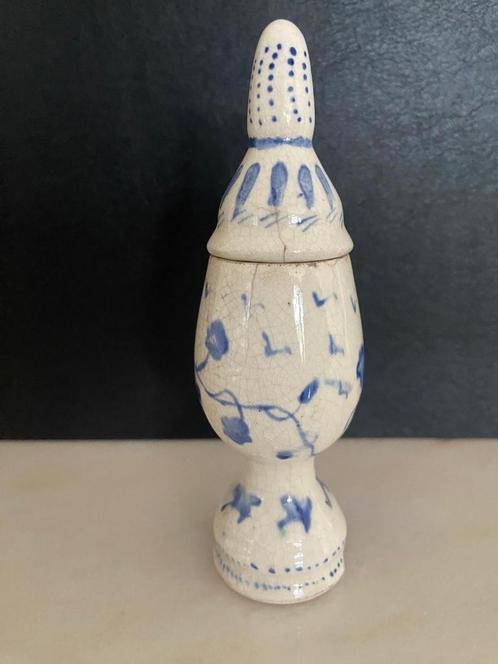 Plateel miniatuur deksel potje Rozenburg, Antiek en Kunst, Antiek | Keramiek en Aardewerk, Ophalen of Verzenden