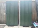 Houten garage deuren, Doe-het-zelf en Verbouw, Deuren en Horren, Ophalen, Gebruikt, 80 tot 100 cm, Garagedeur
