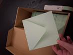 Doos met mintgroene enveloppen - Circa 350 stuks, Ophalen of Verzenden, Zo goed als nieuw