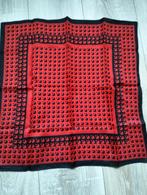 Vintage Rode Zijden Sjaal, Onbekend, Ophalen of Verzenden, Zo goed als nieuw, Sjaal