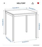table and chair, Huis en Inrichting, Tafels | Eettafels, Ophalen, Zo goed als nieuw, Rechthoekig, 50 tot 100 cm