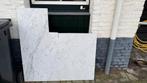 Marmeren tegel 120x120 met beschadiging, Ophalen of Verzenden, Gebruikt, Wit, 100 tot 150 cm