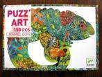 Kameleon - Djeco Contour Legpuzzel - 150 stukjes, Ophalen of Verzenden, Minder dan 500 stukjes, Zo goed als nieuw, Legpuzzel