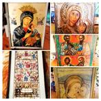 Religie afbeeldingen Icoon prent glasraam R'dam glas in lood, Ophalen of Verzenden