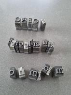 Oude drukletters – loden letters, Antiek en Kunst, Ophalen of Verzenden