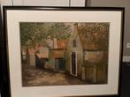 Jan Heyens Schilderij - Pittoresk Straatje, Antiek en Kunst, Kunst | Schilderijen | Klassiek, Ophalen of Verzenden